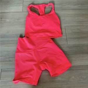 Aerie Bright Pink Bike Shorts